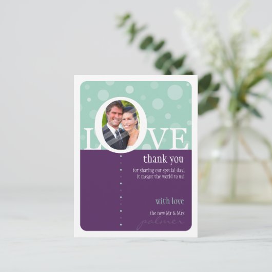 結婚ありがとう注:: LOVEbubbles 6 ポストカード (スタンド正面)