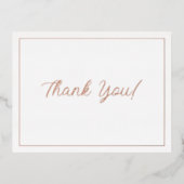 結婚ありがとう、バラ金ゴールド、メッセージ 箔シーズンポストカード (正面)