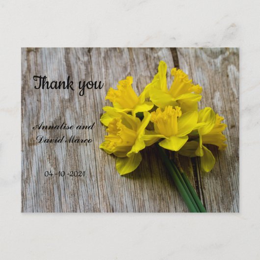 結婚ありがとう ポストカード (正面)