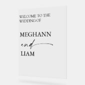 結婚いらっしゃいませ結婚んシンボルや象徴モダン アクリルサイン (傾斜)