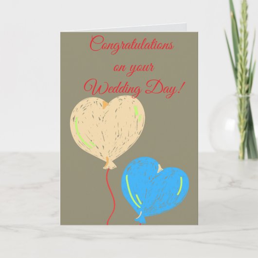 結婚おめでとうございます カード (正面)