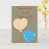 結婚おめでとうございます カード (黄色い花)