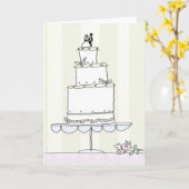 結婚おめでとうカード カード (黄色い花)