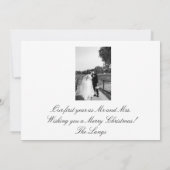 結婚おめでとうクリスマスカード 招待状 (裏面)