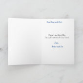 結婚おめでとうシンプルマルーン花 カード (内部)