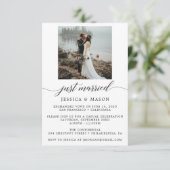 結婚おめでとうパーティ招待 秘密結婚発表 招待状 (スタンド正面)