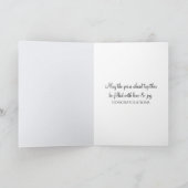 結婚おめでとう真珠ハート カード (内部)