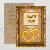 結婚おめでとう　イスラム教ニカーフ式のご祝福 招待状 (正面/裏面)