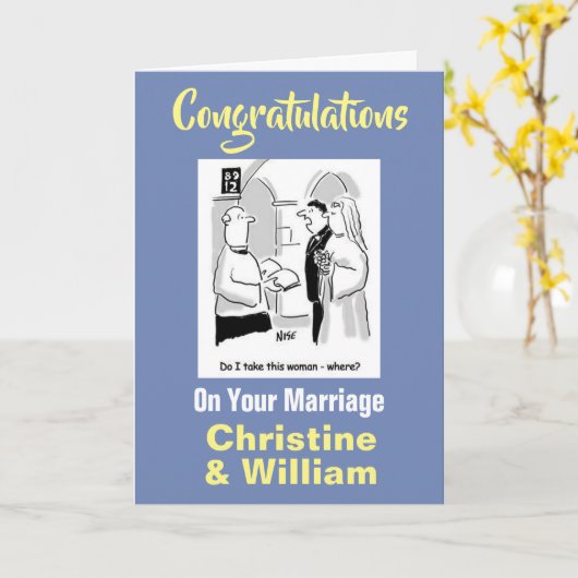 結婚おめでとう カード (黄色い花)