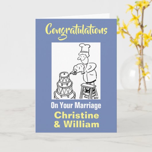 結婚おめでとう カード (黄色い花)