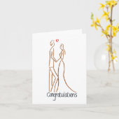 結婚おめでとう カード (黄色い花)