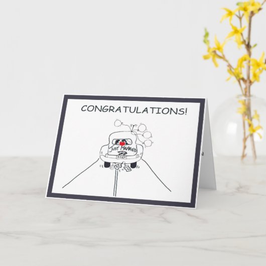 結婚おめでとう カード (黄色い花)