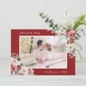 結婚おめでとう フォト ホリデーカード (スタンド正面)