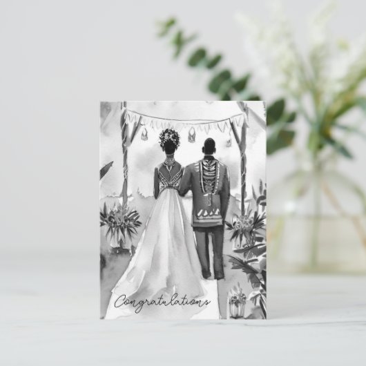 結婚おめでとう ポストカード (スタンド正面)