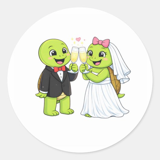 結婚おめでとう ラウンドシール (正面)