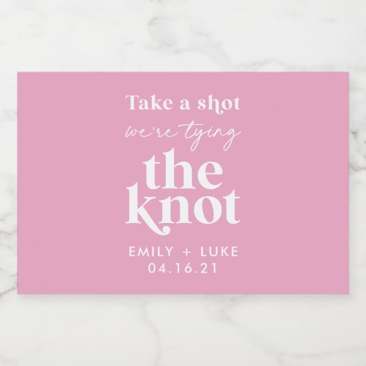 結婚おめでとう！乾杯 ウェディングエンゲージメント ギフト リキュールボトルラベル (シングルラベル)