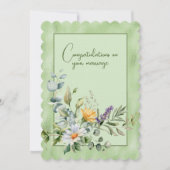 結婚おめでとう 花束 ノートカード (正面)