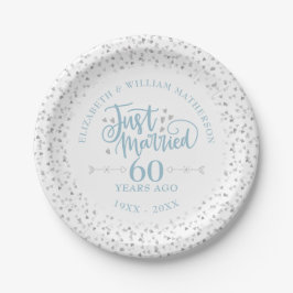 結婚おめでとう 60周年結婚記念日 ペーパープレート
