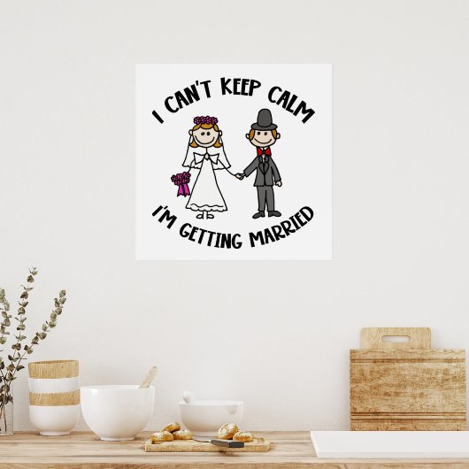 結婚おもしろいす保るのは落ち着かない ポスター (キッチン)