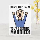 結婚おもしろいのカードを落ち着け保なさい！ カード (黄色い花)