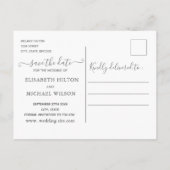 結婚おもしろいカップルがデートを変える 案内ポストカード (裏面)