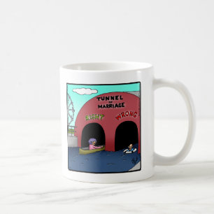 結婚おもしろいマグギフトのトンネル コーヒーマグカップ