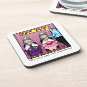 結婚おもしろいユーモアのプラスチックコースター コースター (左側)