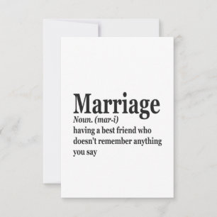 結婚おもしろい定義カップル夫婦ギフト サンキューカード