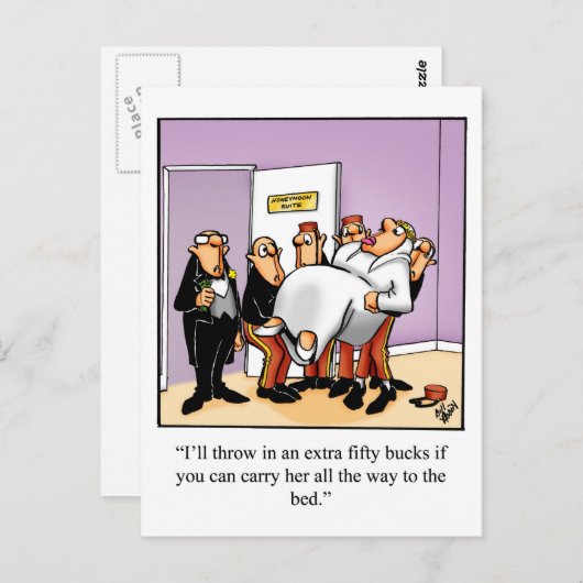 結婚おもしろい用はがき ポストカード (正面/裏面)