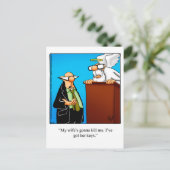 結婚おもしろい用はがき ポストカード (スタンド正面)