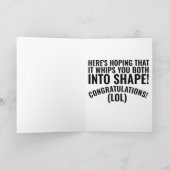 結婚おもしろい祝いカードBOOTCAMP カード (内部)