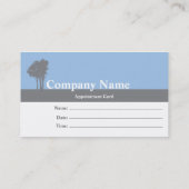 結婚および家族のセラピストのアポイントメントカード 予約カード (裏面)