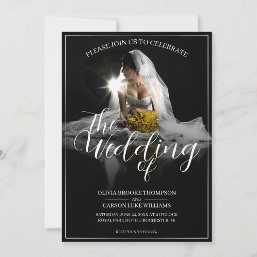 結婚お披露目のお知らせ – クラシック (正面)