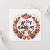 結婚お祝いカード カード (正面/裏面インサイチュ)