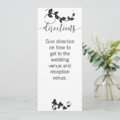 結婚お祝い案内カード 招待状 (スタンド正面)