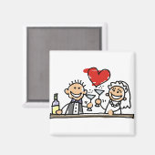 結婚お祝い マグネット (正面/裏面)