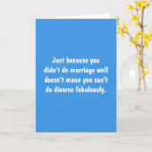 結婚が上手くいかなかったからって… カード (黄色い花)