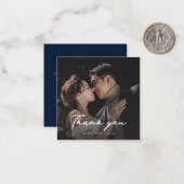 結婚さんのフォトスエレガントクリプトカスタム ノートカード (正面/裏面インサイチュ)