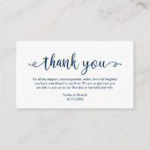 結婚さん素朴に感謝モダンシンプルScript Enc エンクロージャーカード (正面)