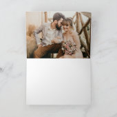 結婚さんThanks You Photo Minimalistシンプル サンキューカード (内部)
