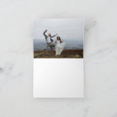 結婚さんThanks You Photo Minimalistシンプル サンキューカード (内部)