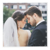 結婚したての幸せな新婚夫婦の初めてのクリスマス写真 フォトキューブ (右)