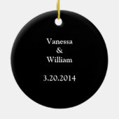 結婚したで、メリーな休日のオーナメント セラミックオーナメント (裏面)