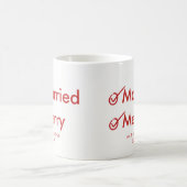 結婚したで、メリーな|の最初結婚したなクリスマス コーヒーマグカップ (中央)