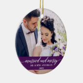 結婚したとメリーの書の紫 セラミックオーナメント (右)