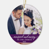 結婚したとメリーの書の紫 セラミックオーナメント (左)