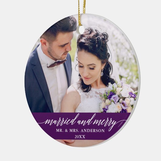 結婚したとメリーの書の紫 セラミックオーナメント (左)