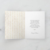 結婚したとメリートレンディー白フォント結婚の シーズンカード (内部)