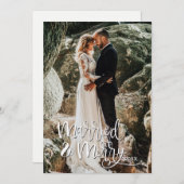 結婚したとメリー初めてのクリスマス結婚の写真 シーズンカード (正面/裏面)