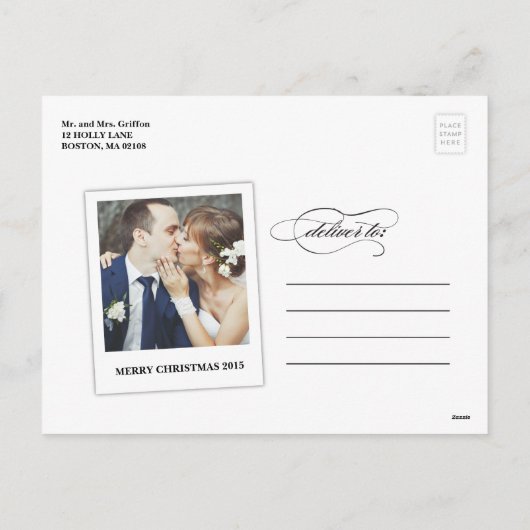 結婚したとメリー | クリスマスポストカード (裏面)